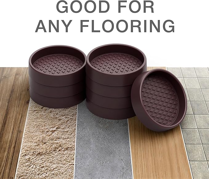 Furniture Cups X-PROTECTOR – 2.5" Caster Cups 8 PCS – Round Furniture Coasters - Image 5