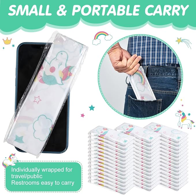50 Packs Disposable Toilet Seat Covers Extra Large Individually Wrapped - Image 6