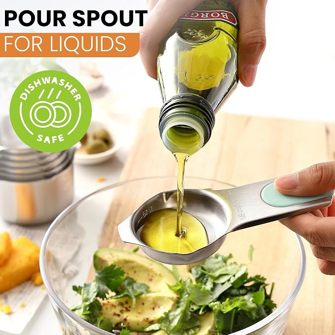 Spring Chef Magnetic Stainless Steel Measuring Cups, Kitchen Tools - Image 6
