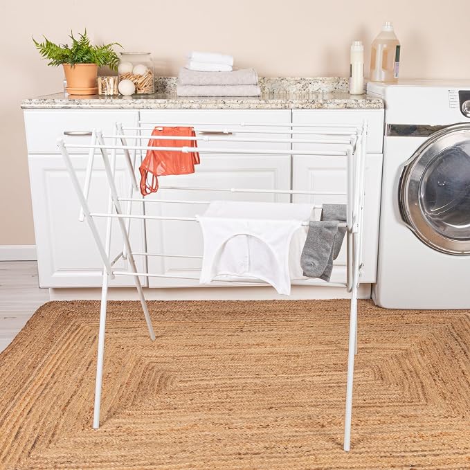 Household Essentials Clothes Drying Rack, Expandable and Collapsible Laundry - Image 3