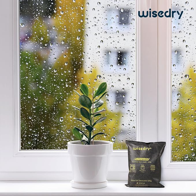 wisedry 2 x 500 Gram Rechargeable Silica Gel Car Dehumidifier, Microwave Fast - Image 2
