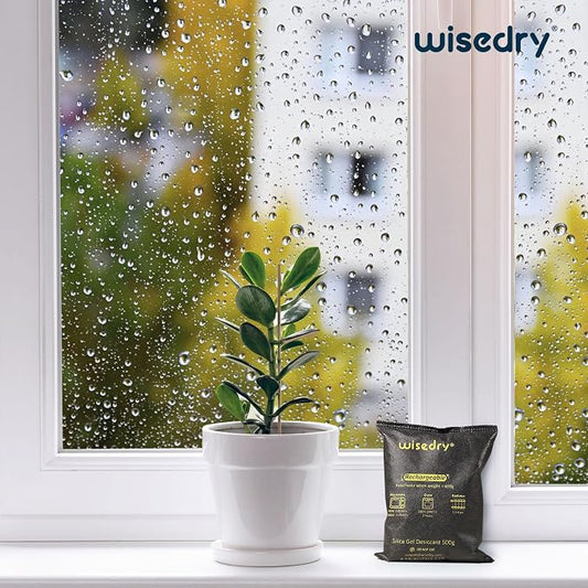 wisedry 2 x 500 Gram Rechargeable Silica Gel Car Dehumidifier, Microwave Fast - Image 2
