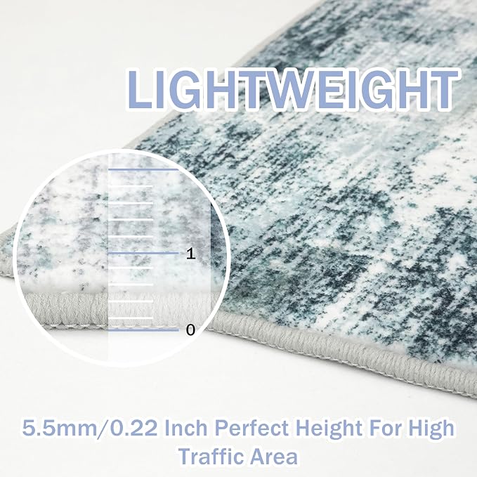 IOHOUZE Abstract Area Rugs 8x10 Ft Washable Large Rugs - Image 5