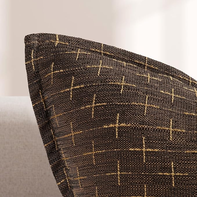ZWJD Pillow Covers 26x26 Set of 2 Soft Polyester Textured Pillow Covers - Image 2