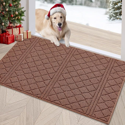 REFETONE Indoor Doormat, Front Back Door Mat 32"x48" Absorbent Rubber Backing by Refetone
