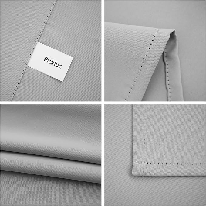 Pickluc Light Grey Cafe Curtain - Image 4