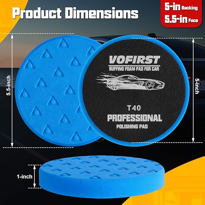 8 Pcs Polishing Pads, Buffing Pads 5.5 Inch 138mm - Image 2