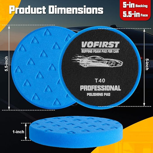 8 Pcs Polishing Pads, Buffing Pads 5.5 Inch 138mm - Image 2