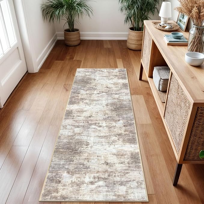 IOHOUZE Abstract Runner Rug 2x7 Ft Washable Runners - Image 2