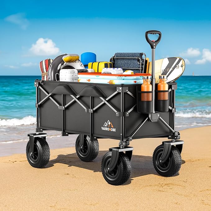 Beach Wagon with 10x3.5 Big Rubber Wheels - Image 7