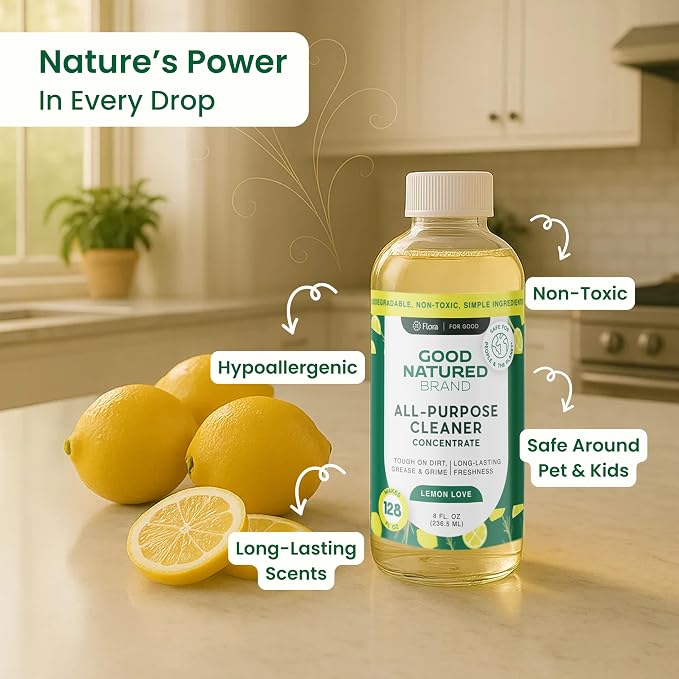 Good Natured Brand All-Purpose Cleaner Concentrate | Multi-Surface Cleaner | - Image 2