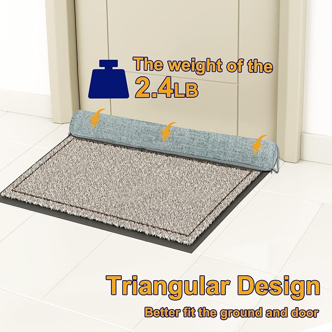 NABOWAN 38" Weighted Under Door Draft Stopper -Triangular Door Draft Blocker - Image 4
