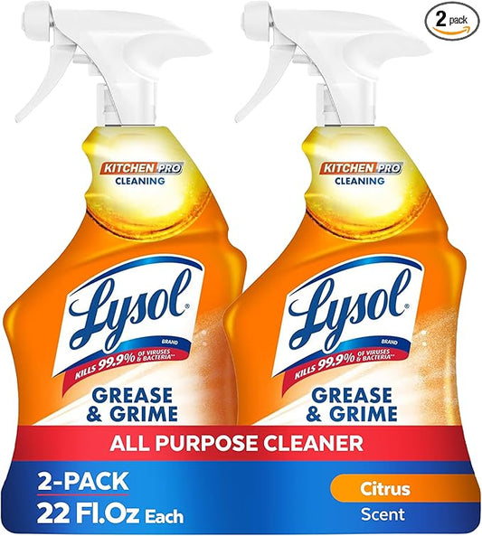 Lysol Pro Kitchen Spray Cleaner and Degreaser, Antibacterial All Purpose by Lysol