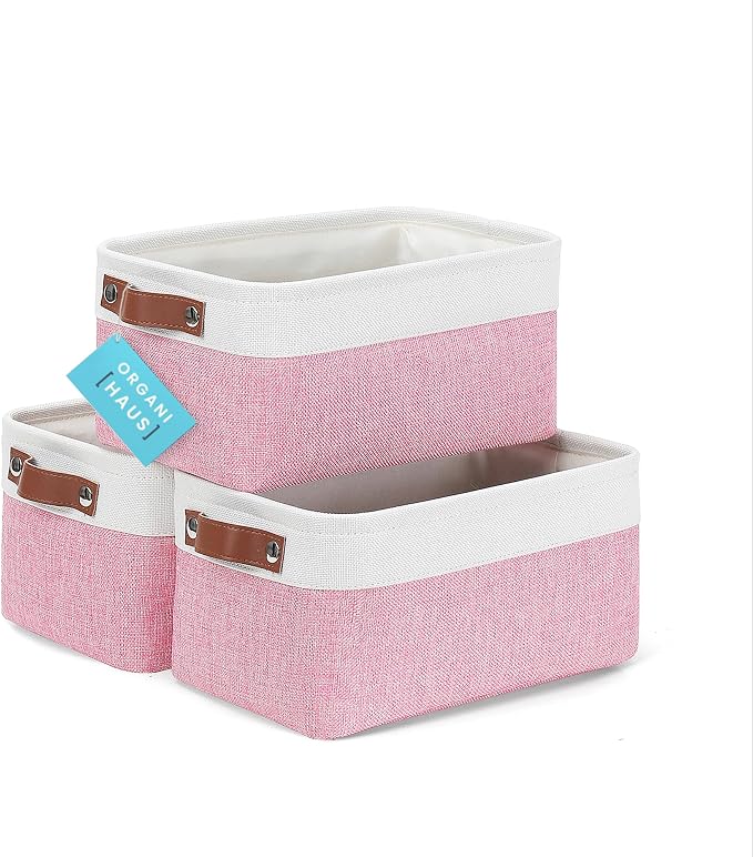 OrganiHaus Small Fabric Storage Baskets by OrganiHaus