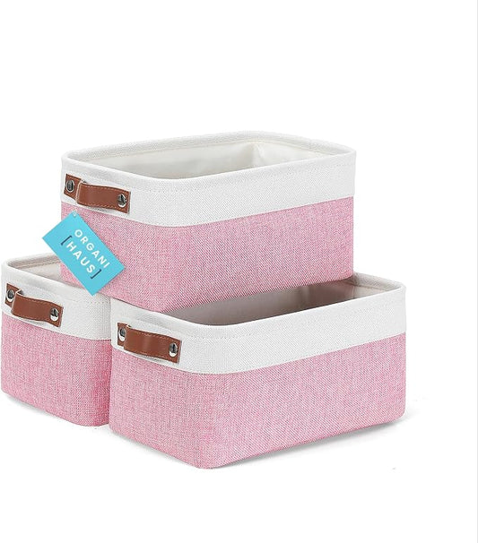OrganiHaus Small Fabric Storage Baskets by OrganiHaus