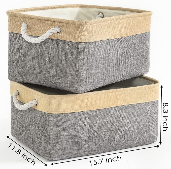 TheWarmHome Fabric Storage Bins Baskets - Image 4