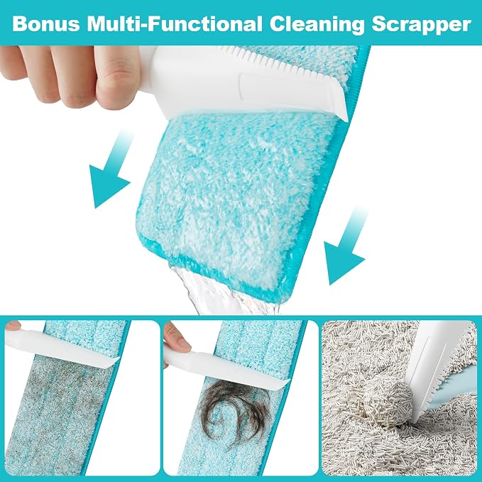 JOYMOOP 18 Inch Dust Mop for Hardwood Floors, Heavy Duty Industrial Wet Dry Mops - Image 7