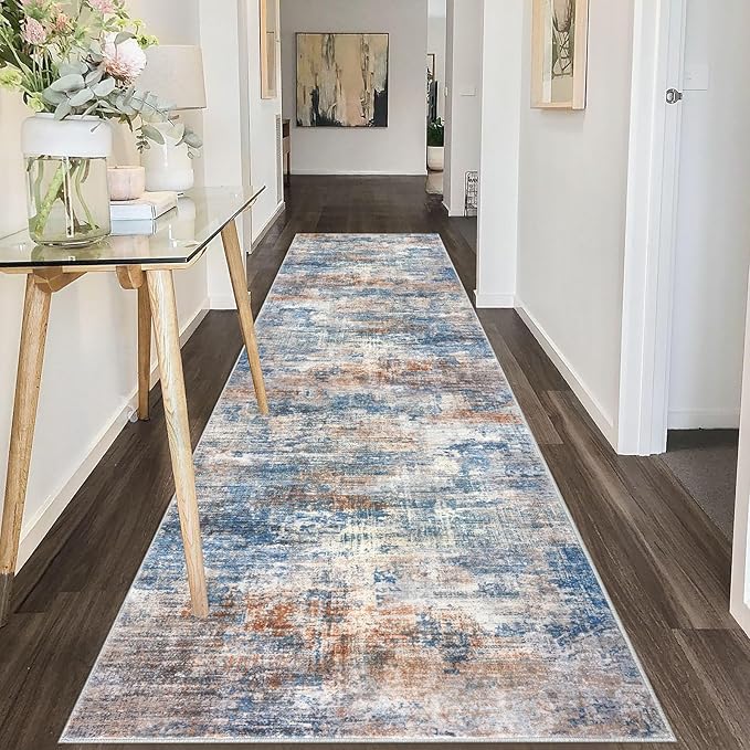 IOHOUZE Abstract Runner Rug 3x10 Ft Washable Runners - Image 8