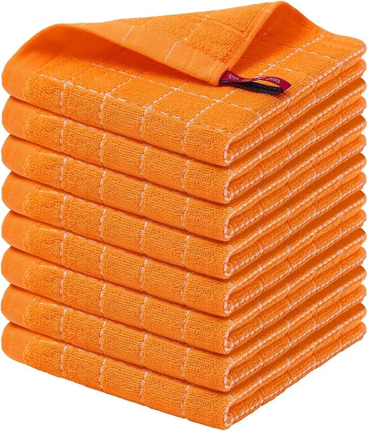 Homaxy 100% Cotton Terry Kitchen Dish Cloths, Ultra Soft and Absorbent Dish by Homaxy