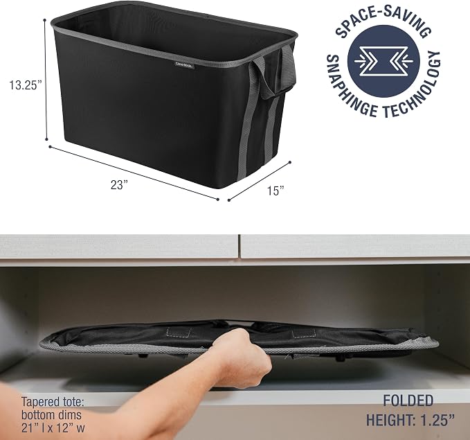 CleverMade Collapsible Laundry Basket Hamper - Image 2