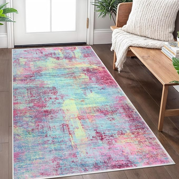 IOHOUZE Abstract Area Rug 3x5 Ft Washable Rugs by iOhouze