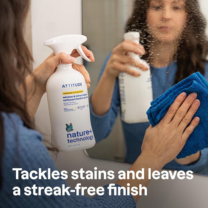 ATTITUDE Window & Mirror Cleaner, EWG Verified, Plant- & Mineral-Based - Image 3
