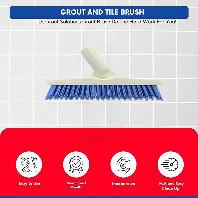 Professional Grout Brush Heavy-Duty Swivel Head - Image 5