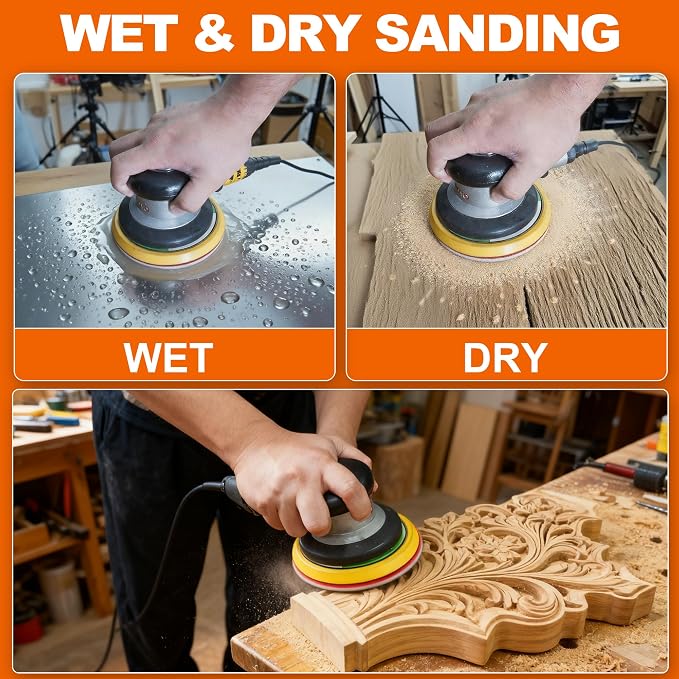 24 PCS 5 Inch Sanding Sponge Discs - Image 5