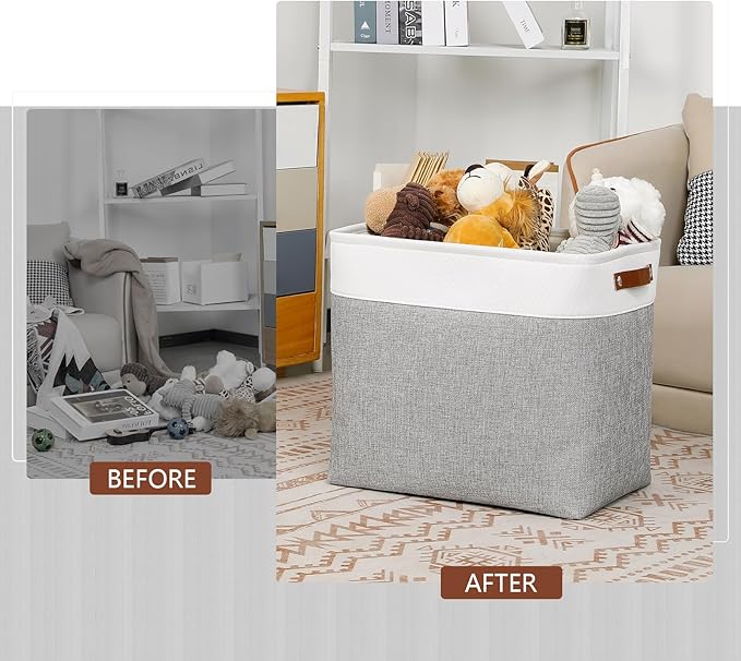 DULLEMELO Extra Large Storage Baskets, Fabric Storage Bins - Image 5
