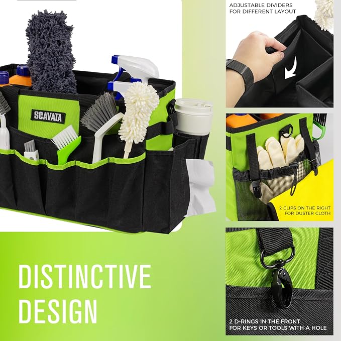 Wearable Cleaning Caddy Bag, Cleaning Caddy Supplies Organizer - Image 3