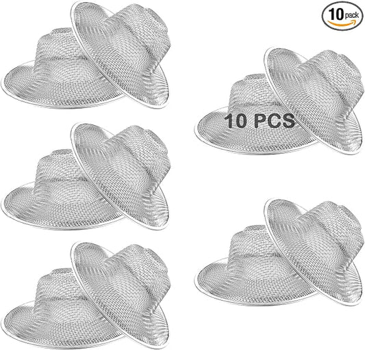 10Pcs Metal Mesh Kitchen Sink Strainer, 4.41" Stainless Steel Slop Basket by Beyoslf