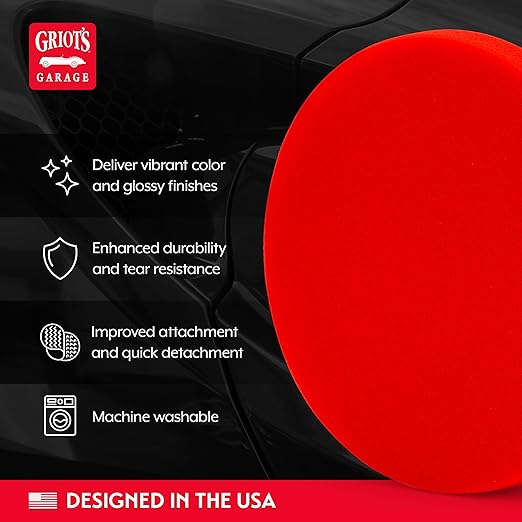 Griot's Garage 6.5” Red Foam Waxing Pads - Image 3