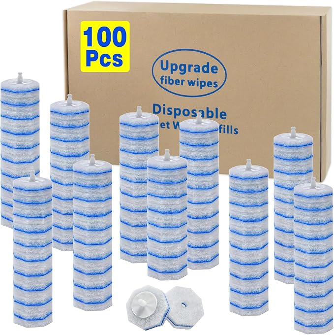 100 Count Toilet Wand Refills for Clorox, Disposable Toilet Brush Compatible by Unknown