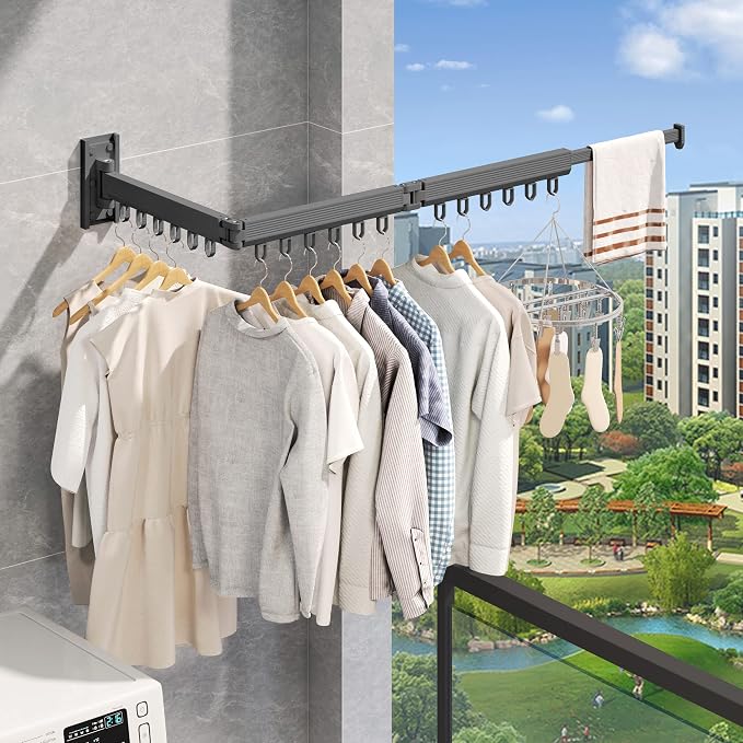 Wall Mounted Clothes Drying Rack - Image 6