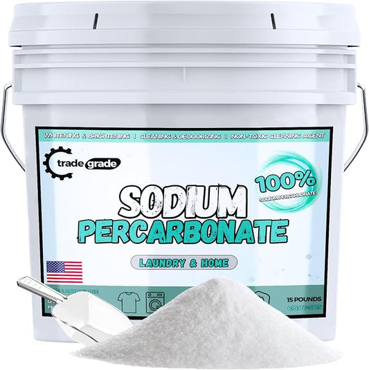 TradeGrade Sodium Percarbonate Powder – Eco-Friendly Non-Toxic Oxygen Bleach by TradeGrade