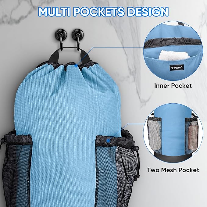 BALEINE 150L Laundry Bag Backpack, 900D Oxford Fabric Large Travel Laundry Bags - Image 3