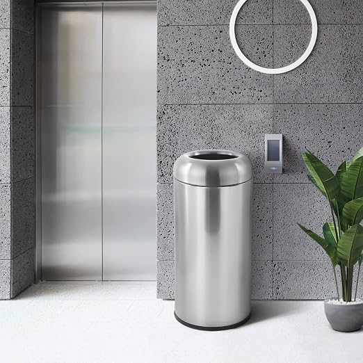 Dyna-Living Large Trash Can Outdoor Stainless Steel Garbage Can - Image 4