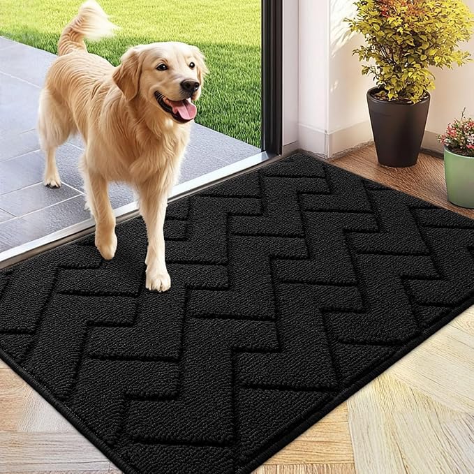 hicorfe Indoor Doormat, Front Back Door Mat Rubber Backing Non Slip Door Mats by Hicorfe
