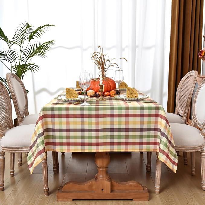Classic Gingham Buffalo Tablecloth Fabric - Image 3