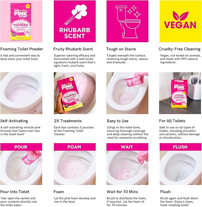 Stardrops - The Pink Stuff - The Miracle Power Foaming Toilet Cleaner - 2 - Image 5
