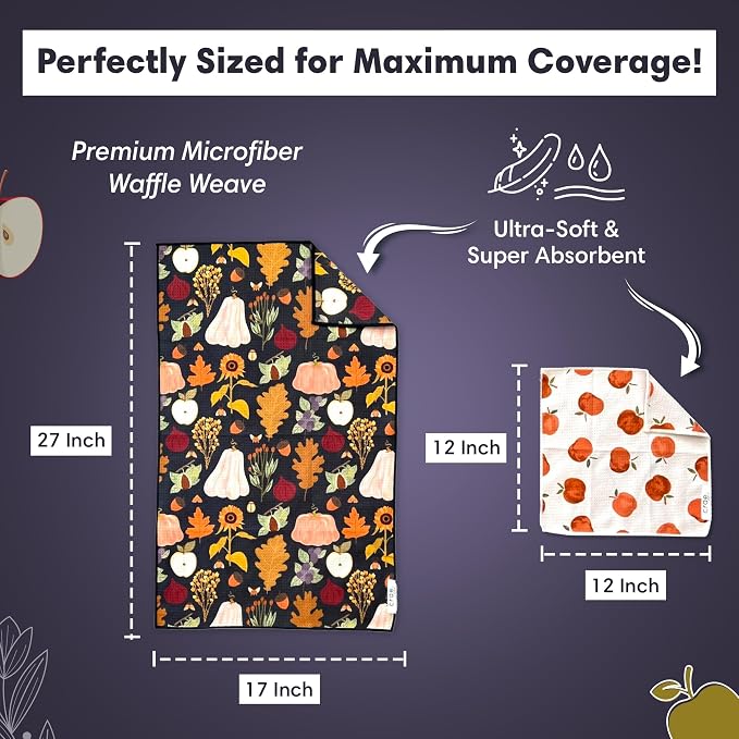 Microfiber Hand Towel & Washcloth Set of 2 - Image 6