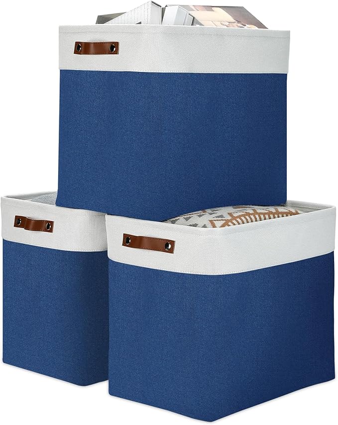 DULLEMELO 51L Large Baskets for Storage, Large Rectangular Baskets for Shelves by DULLEMELO