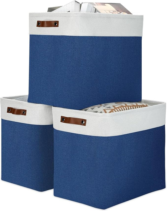 DULLEMELO 51L Large Baskets for Storage, Large Rectangular Baskets for Shelves by DULLEMELO