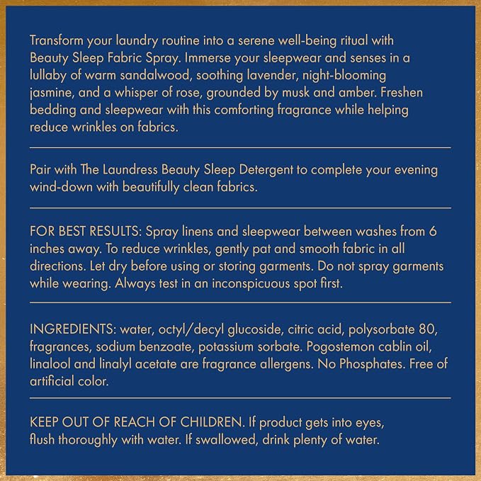 The Laundress Beauty Sleep Fabric Spray, Wrinkle Release Spray, Pillow Spray - Image 8