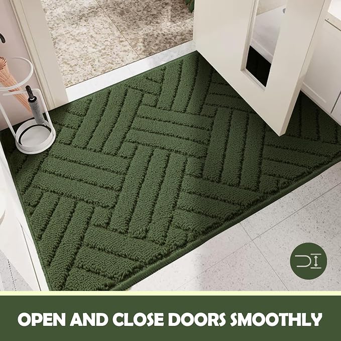 Door Mat Indoor Doormat, Entryway Rug Door Mats Non-Slip Rubber Backing - Image 5