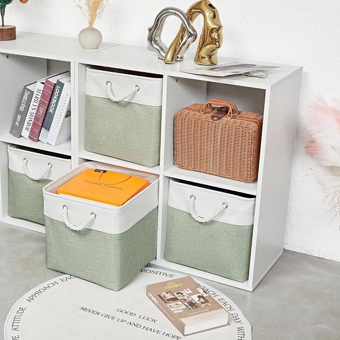 13 x 13 Inch Extra Large Storage Cubes, 6 Pack Cube Storage Bins - Image 5