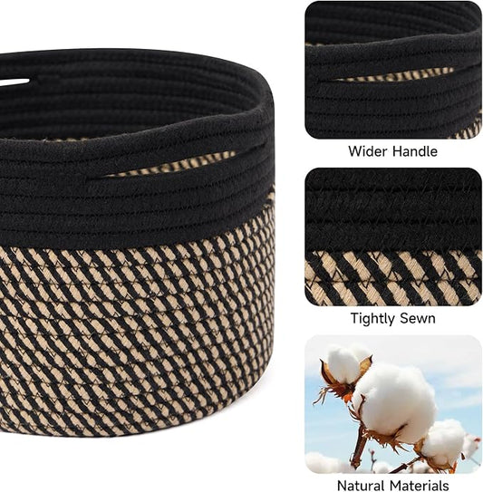 Small Basket for Organizing | Cube Shelf Closet Storage Baskets | 9.7×9.7×7.1” - Image 2