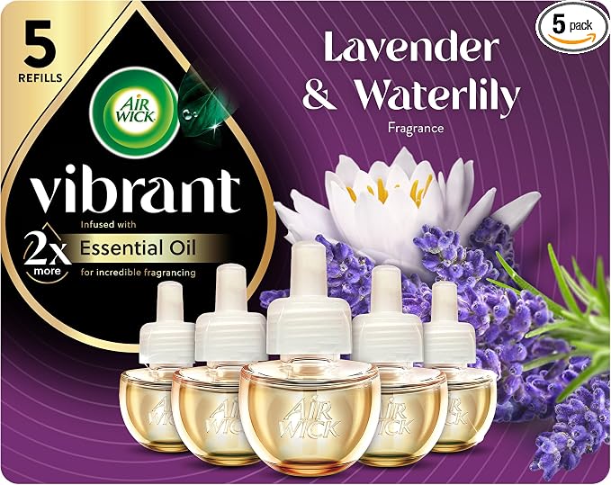 Air Wick Plug in Scented Oil Refill, Lavender & Waterlily, Air Freshener by AirWick