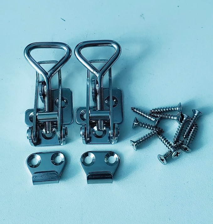 Adjustable Latch Buckle Cabinet Boxes Lever Handle Toggle Catch Latch Lock - Image 7