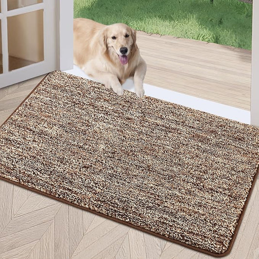 REFETONE Indoor Doormat, Front Door Mat 36"x59" Absorbent Rubber Backing Non by Refetone